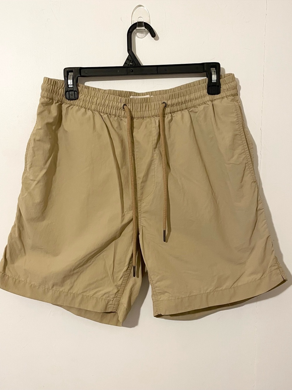 Madewell Tan Beige Athletic Drawstring Lightweight Shorts Size Medium